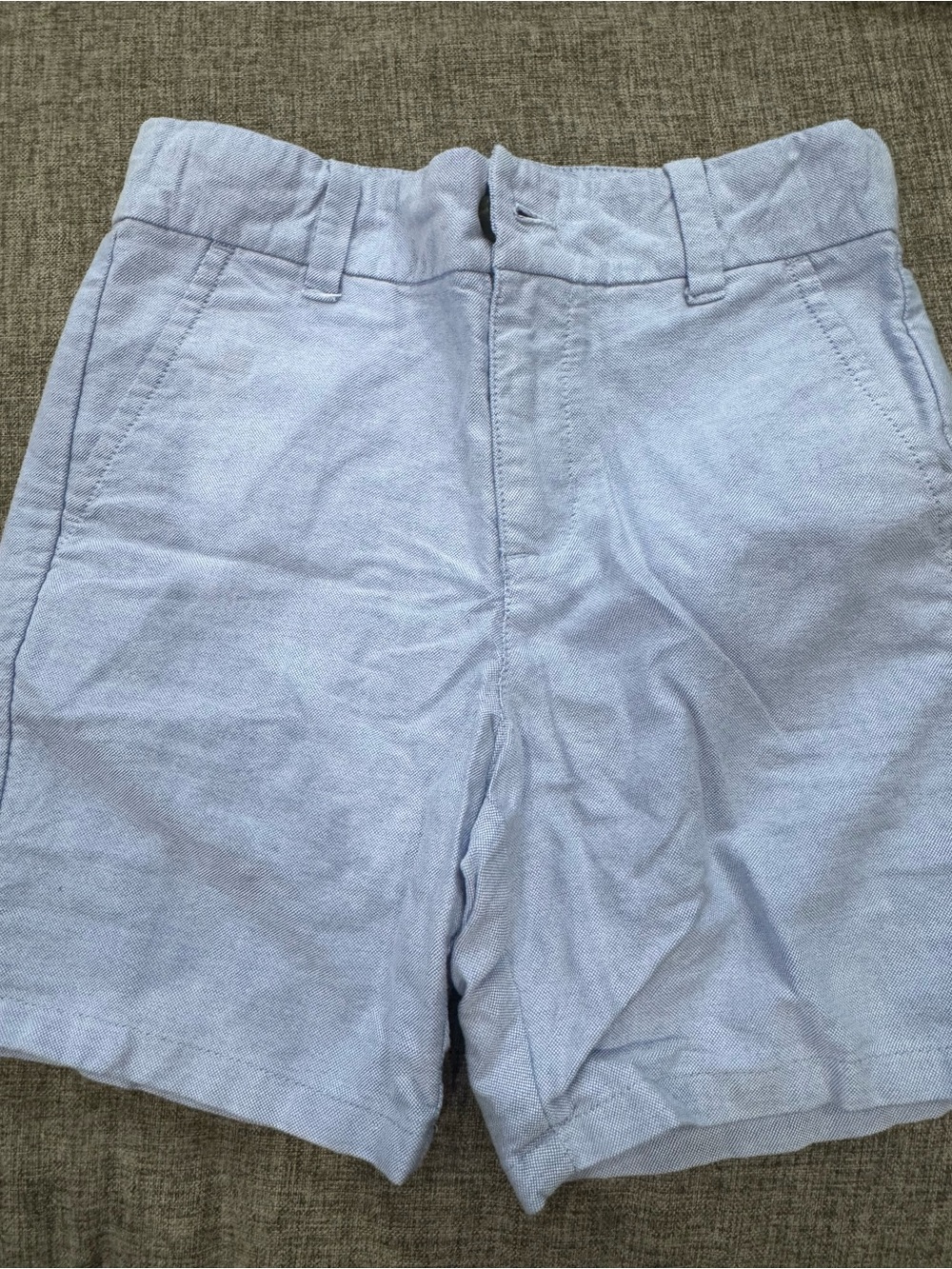 Janie and Jack Light Blue Boys' Flat Front Shorts